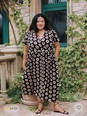 2X Christy Dawn Dawn Dress in Noir Daisy Unique Dye